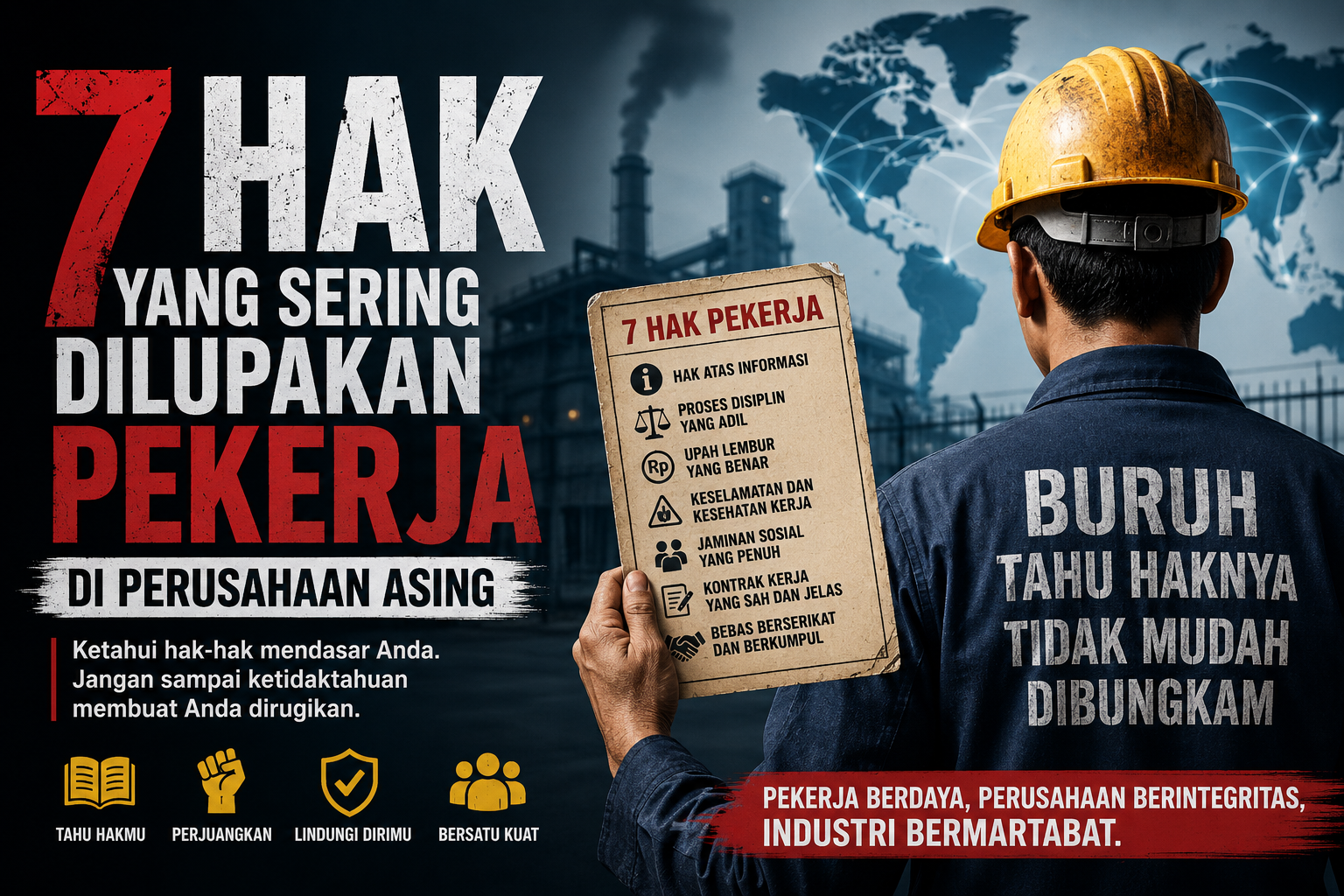 Tujuh Hak Pekerja di Perusahaan Asing dan PMA yang Sering Dilupakan