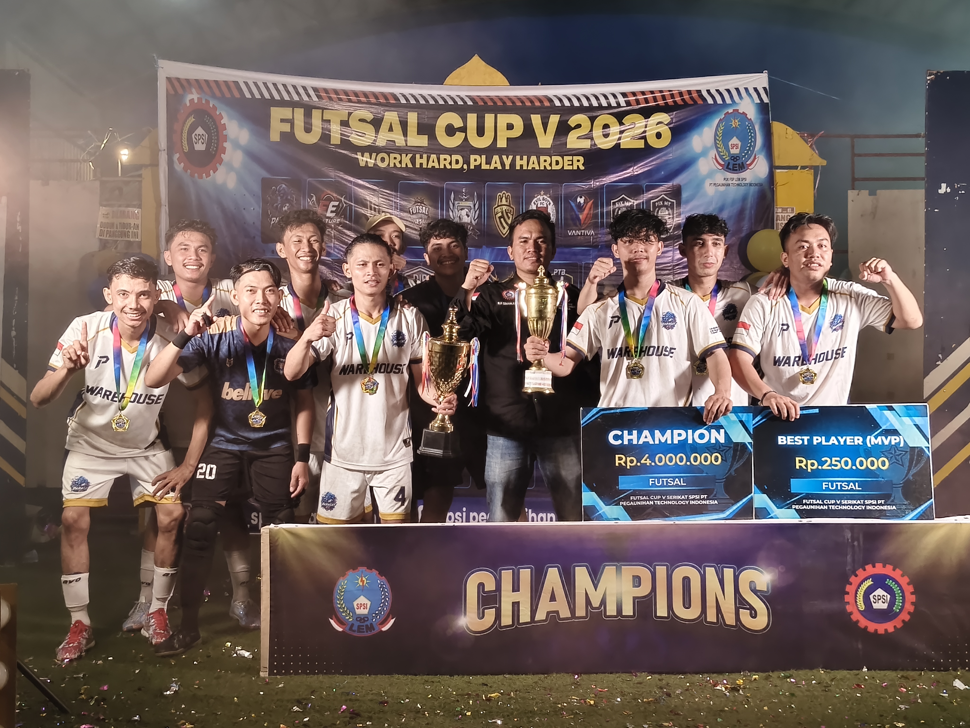 Paragat FC Sang Juara Turnamen, Futsal Cup V 2026 ditutup dengan Standar Baru