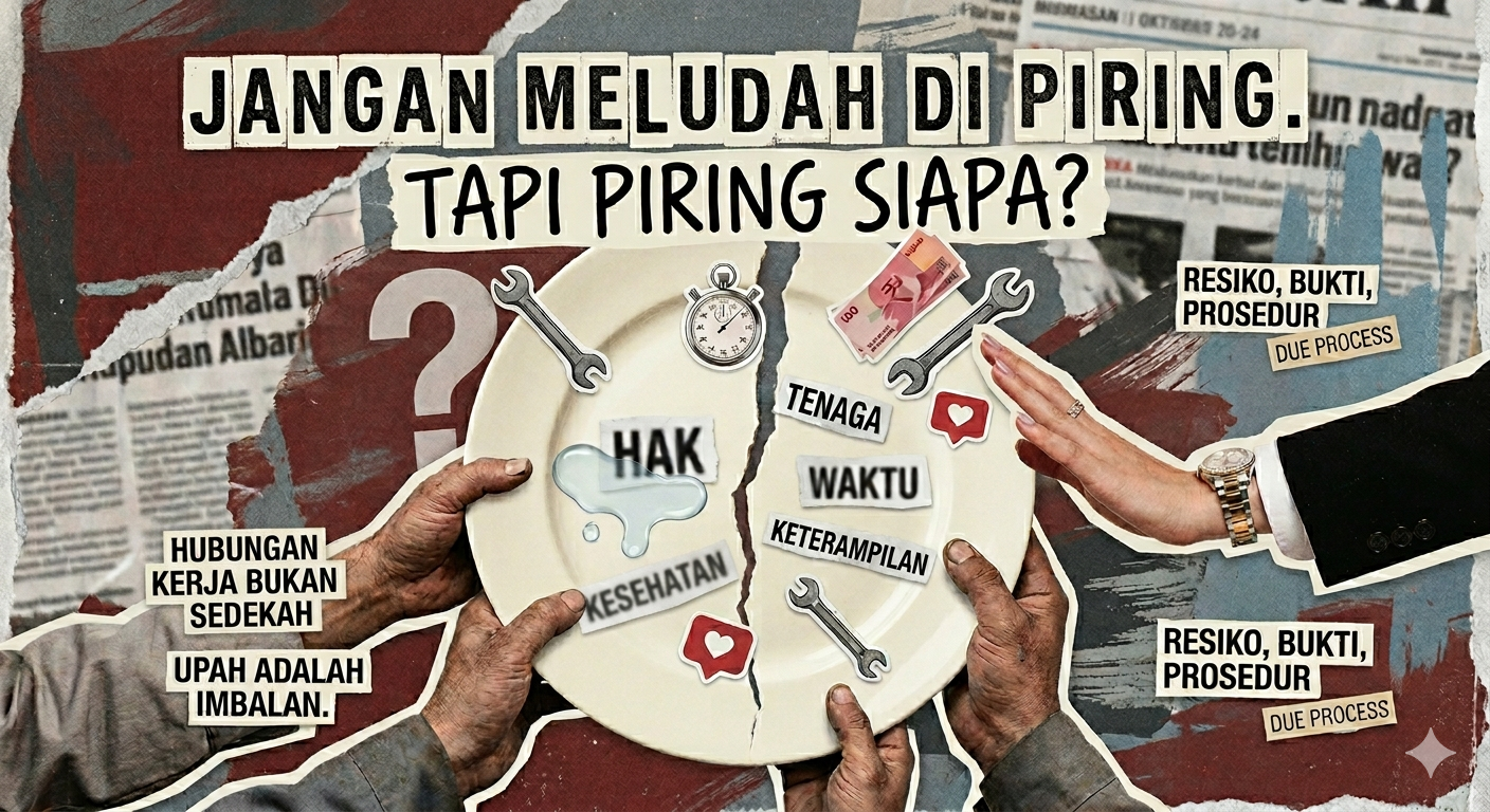 Jangan Meludah di Piring. Tapi Piring Siapa?